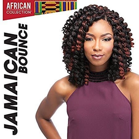 4 Packs Deal!!! JAMAICAN BOUNCE 26" (1 Jet Black) - Sensationnel African Collection Crochet Braid