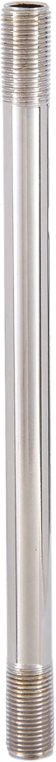 B&P Lamp® 6 Inch Nickel Plated 1/8 IP Steel Threaded Rod