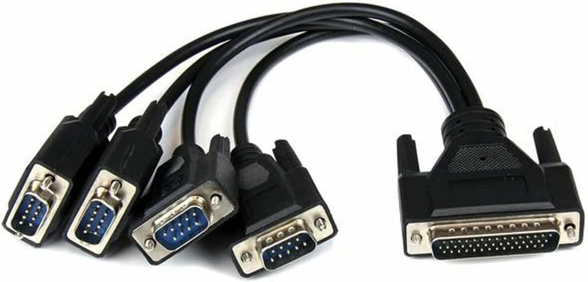 StarTech.com 4 Port PCI Express PCIe Serial Combo Card with Breakout Cable - 2 x RS232 2 x RS422 / RS485 - Dual Profile (PEX4S232485)