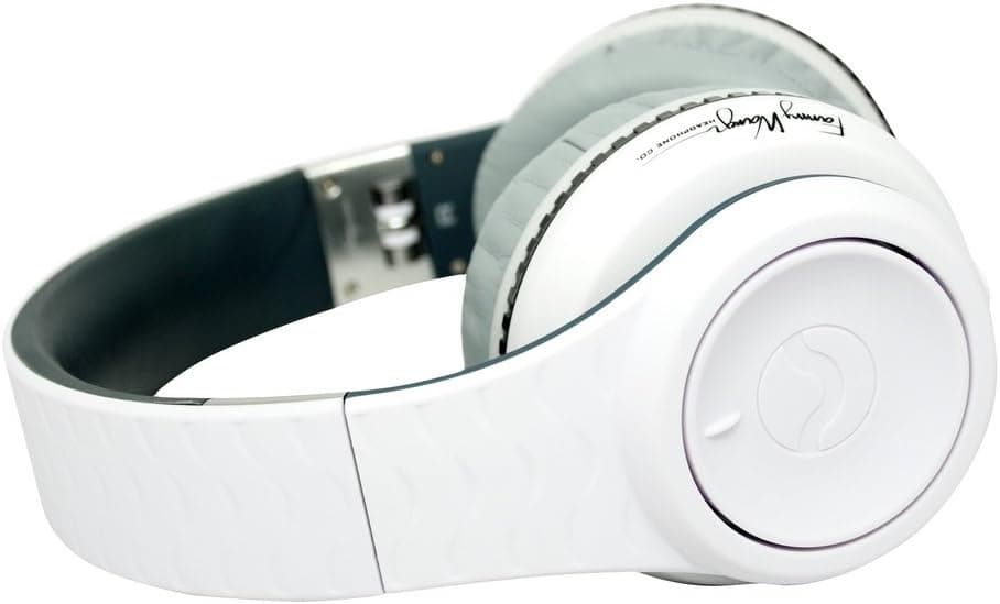Fanny Wang 3000 Series Over-Ear Wangs Luxury Headphones with Active Noise Canceling and Apple Integrated Remote and Mic - White (FW-3003-WHI)