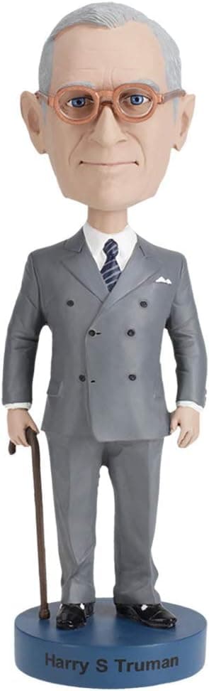Royal Bobbles Harry S. Truman Bobblehead, Premium Polyresin Lifelike Figure, Unique Serial Number, Exquisite Detail