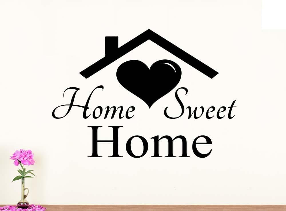 Wall Vinyl Decal #1 Home Sweet Home V1 vinyl art saying lettering motivational inspirational sign wall room decor
