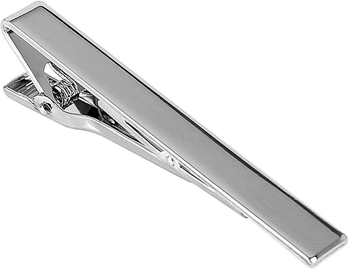 HEABY Tie Clip Free Custom Engraving Personalized Gift Tie Clasp for Men Boy Bestman Groom Wedding Party