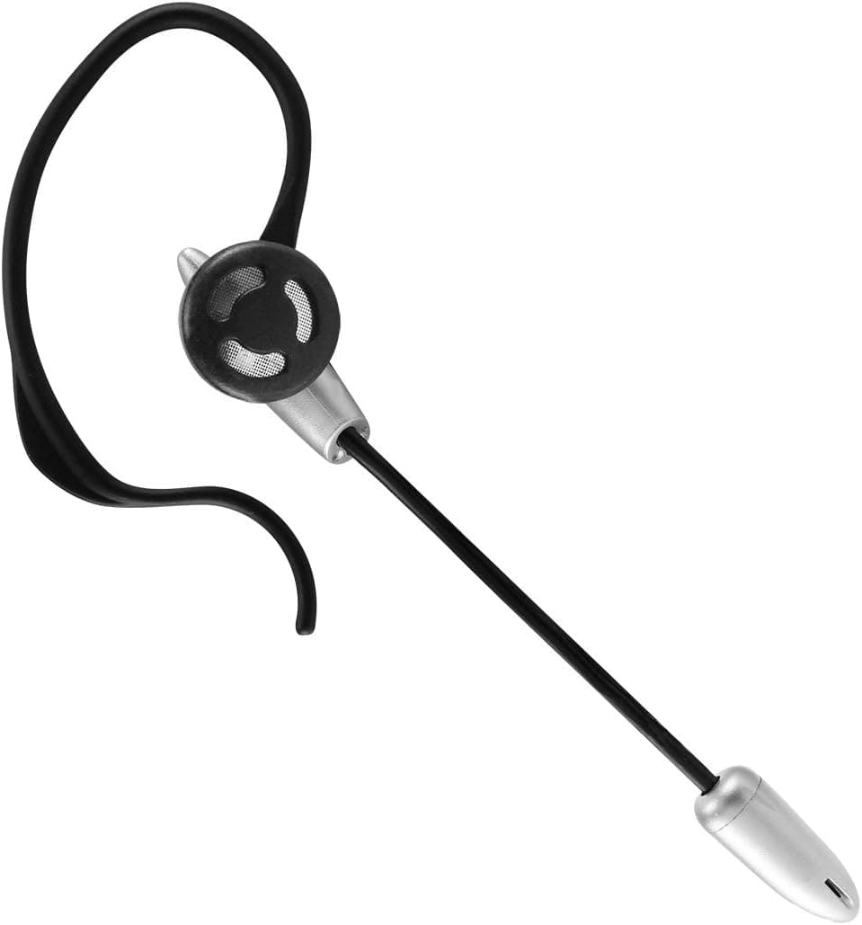 Cellet Boom Mic Headset- Hands-Free- Slim- Gold Plated 2.5mm Pin- Universal Compatibility - Retail Packaging - Silver