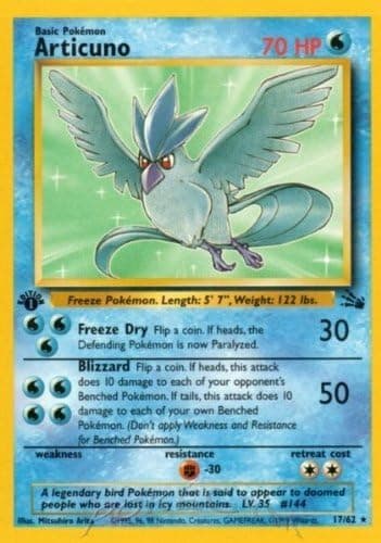 Pokemon - Articuno (17) - Fossil - 1st Edition