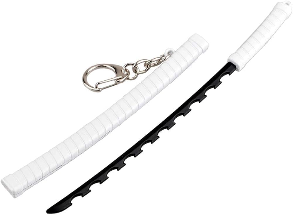 DIYOOHOMY Sword Mini Katana Keychains Anime Figure Tanjiro For Men Kimetsu No Yaiba Samurai Key Chain Cosplay Pendant