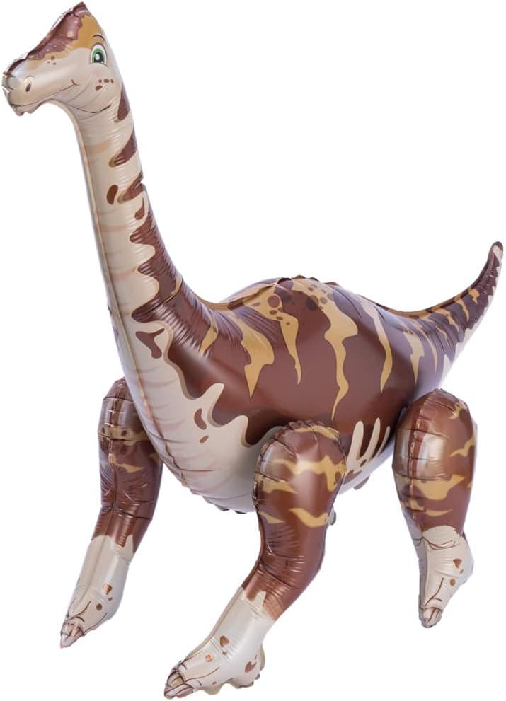 DulWonJa 31'' Inflatable Dinosaur Balloons, 3D Plesiosaur Dinosaur Birthday Party Decorations For Boys, Dinosaur Theme Party Mylar Foil Balloon Supplies
