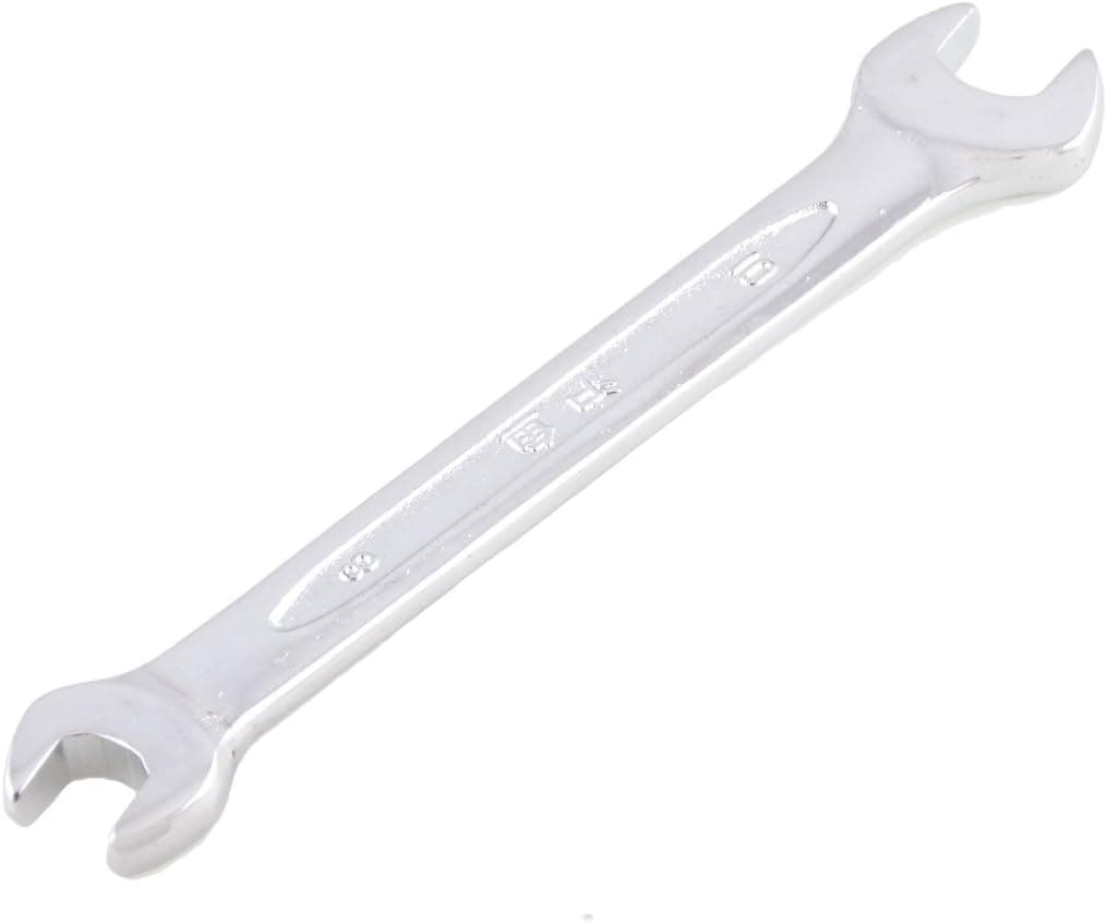 uxcell a12031900ux0111 Metric 8mm 10mm Silver Tone Double-ended Open End Wrench Tool