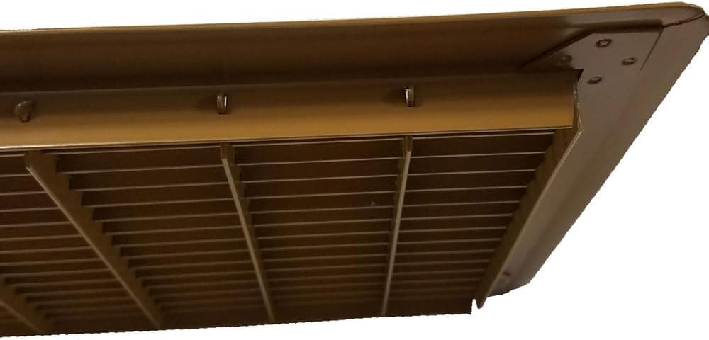 Imperial RG0785 Heavy Gauge Floor Return Air Grille, 14 x 30-Inch, Brown