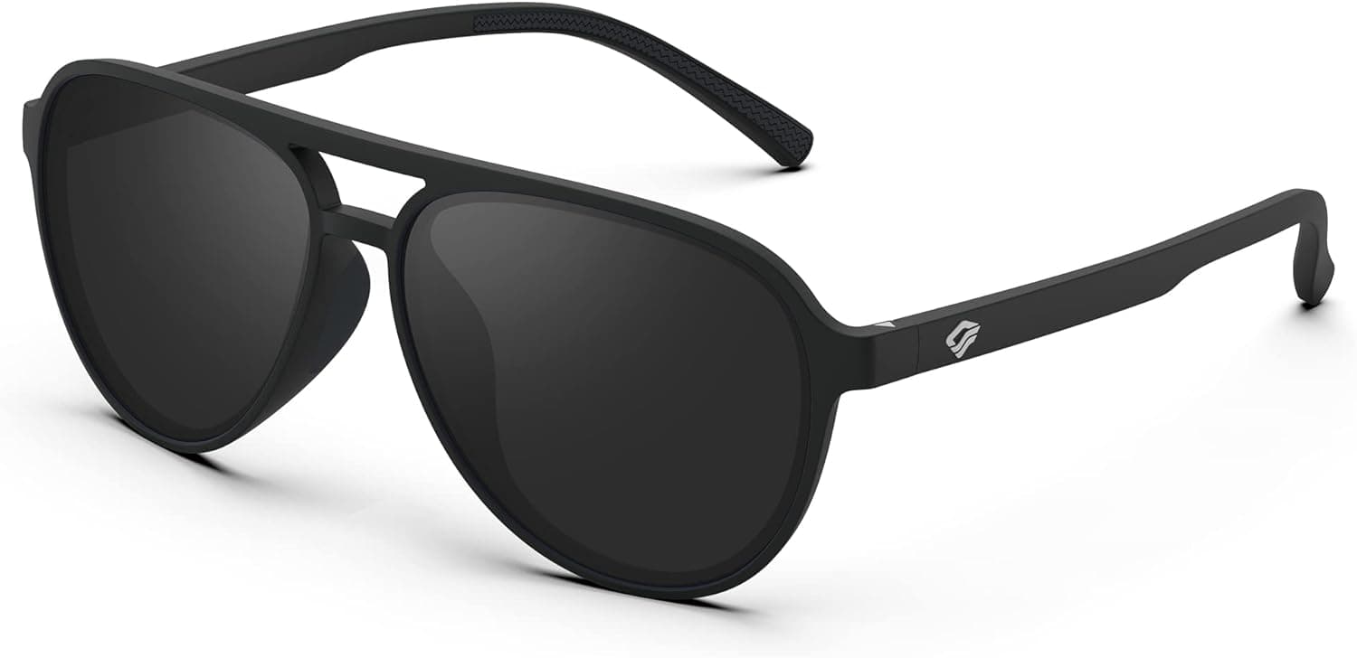 TOREGE Men's Women‘s Sports Style Polarized Sunglasses TR90 Frame Glasses