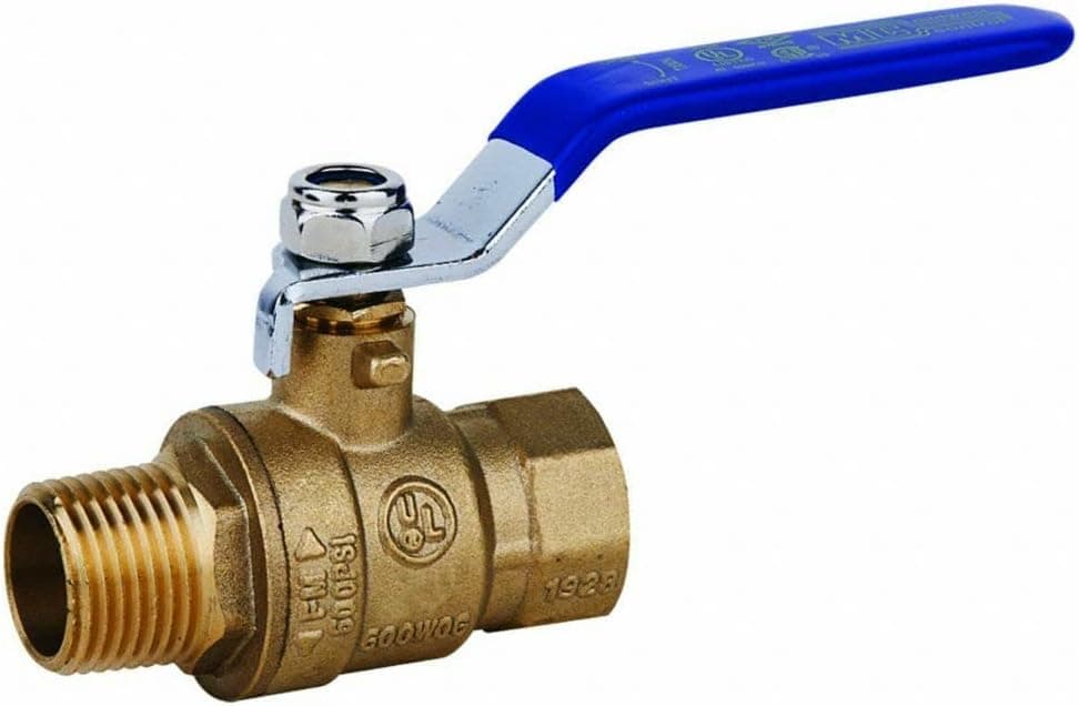 Gajoin 1/2" Male Female Brass Ball Valve Water Moisture Air Tank Drain Shut Off