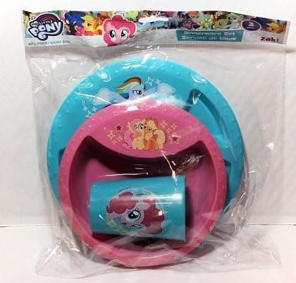 My Little Pony Dinnerware set - plate bowl and cup 3 piece set by Zak!