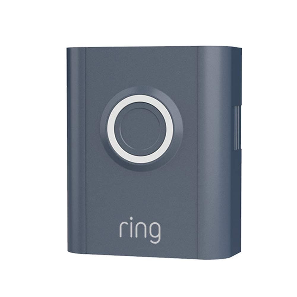 Ring Interchangeable Faceplate for Doorbells - Video Doorbell 3, Video Doorbell 3 Plus, Video Doorbell 4, Battery Doorbell Plus - Blue Metal