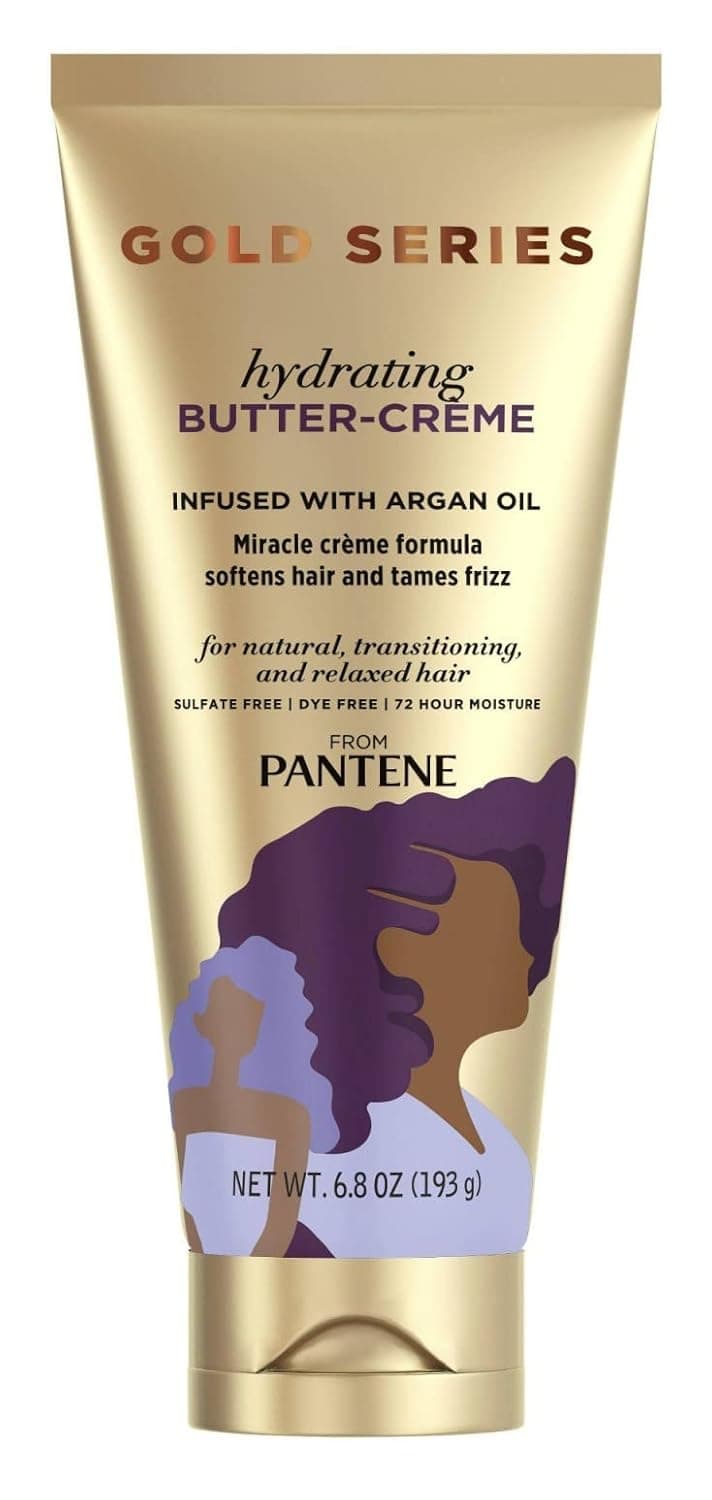 Pantene Gold Series Butter-Creme Hydrating 6.8 Ounce Tube (201ml) (Pack of 2)
