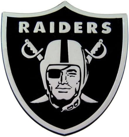 KTWOGMAN Oakland Raiders Heavy-Duty Metal Auto Emblem