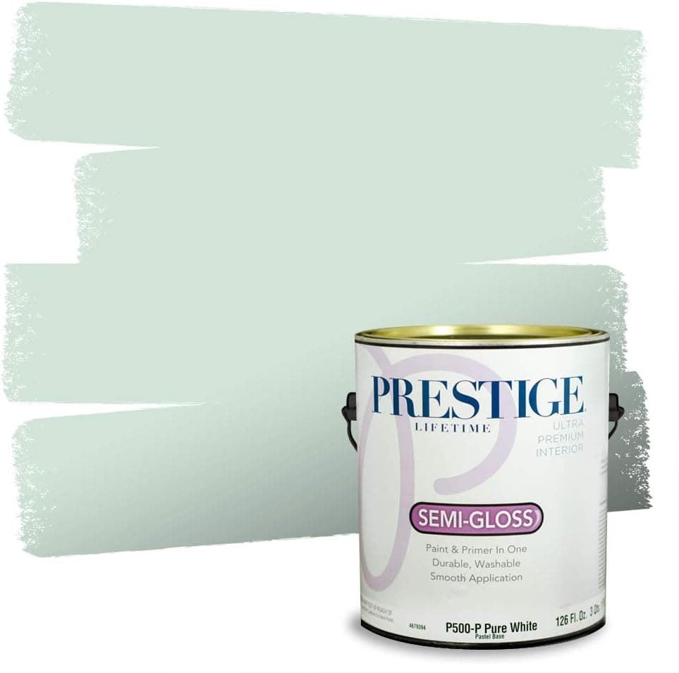 PRESTIGE Interior Paint and Primer in One, Winter Sage, Semi-Gloss, 1 Gallon