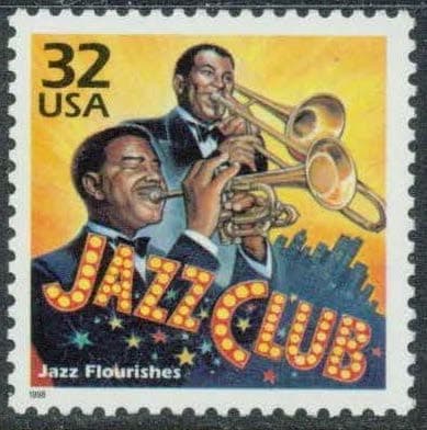 USA 1998 Jazz Club Postage Stamp, Catalog No 3184k