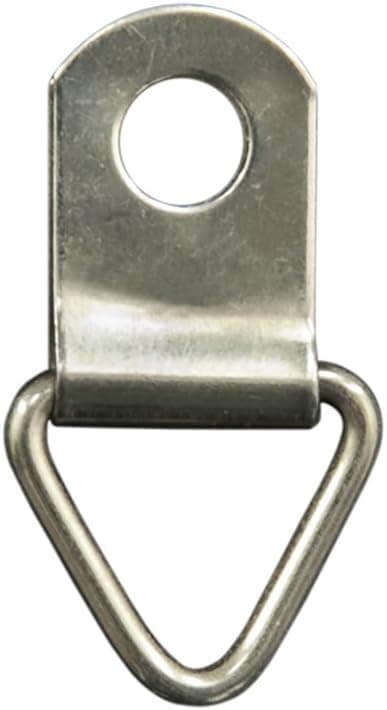 1-7/8 Inch Picture Hangers, Silver Sawtooth Hangers w/Nails (1” Silver Triangle Picture Hangers)