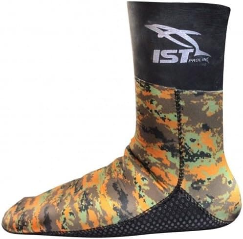 IST SKA0170-09 7mm Camouflage Neoprene Socks (Large, Blue)