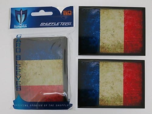 Max-Pro 400 France French Flag Shuffle-Tech Sleeves Iconic Flags Collection (fits Magic / MTG Cards)