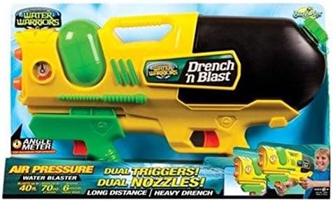 Buzz Bee Drench and Blast Water Blaster Gun SHOOTS 40 FOOT!!!