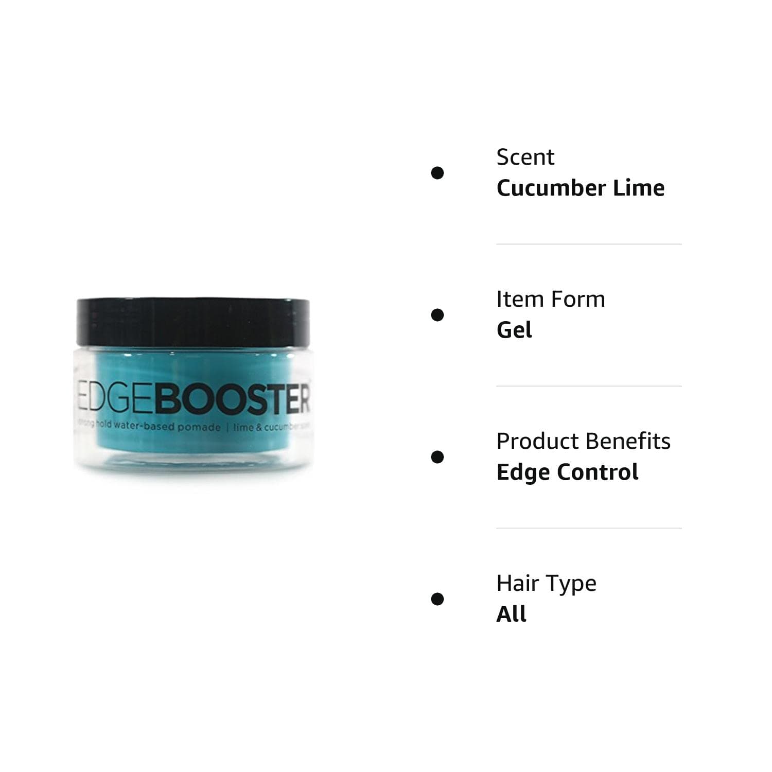 Style Factor Edge Booster Strong Hold Water-Based Pomade 3.38oz - Cucumber Lime Scent