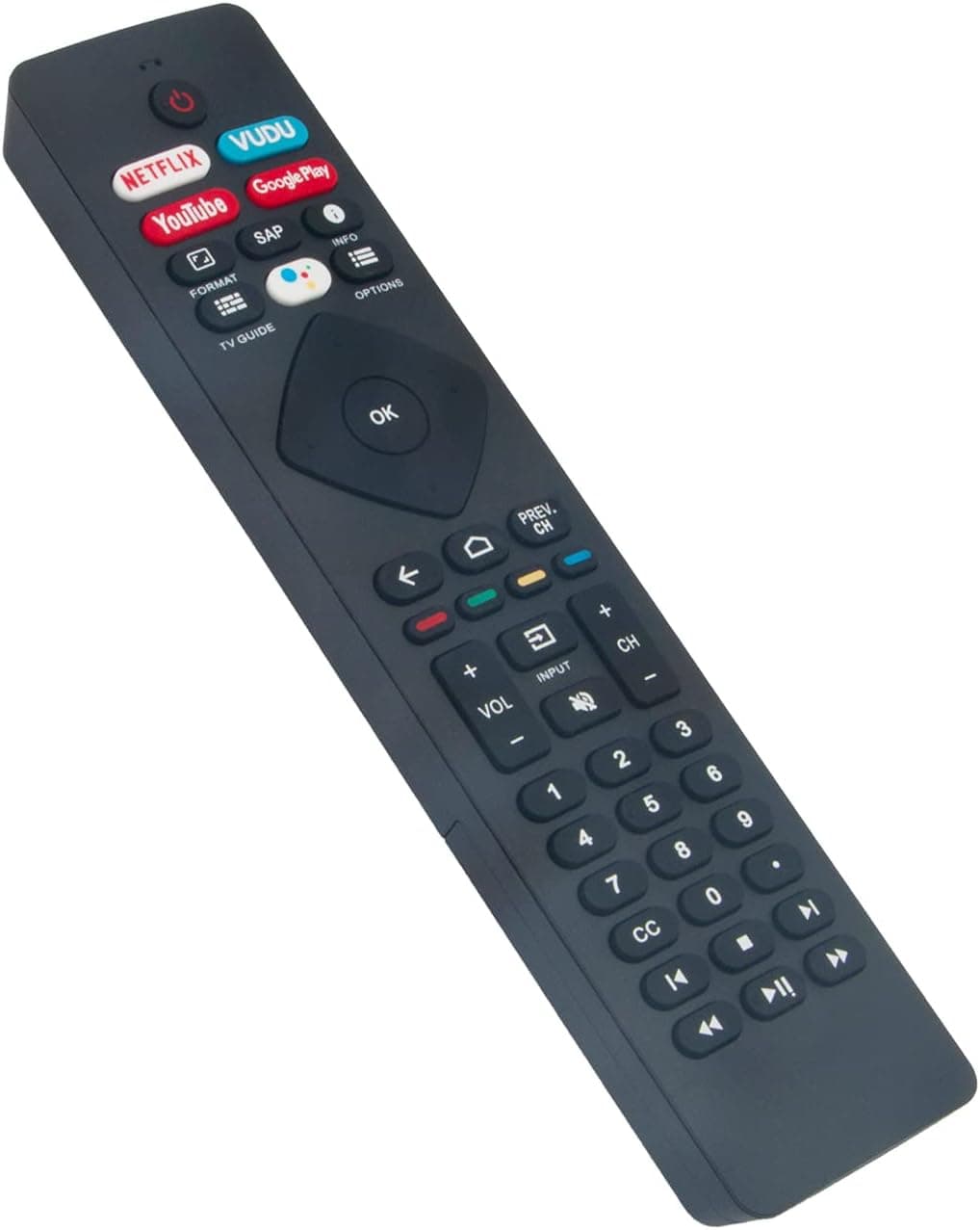 NH800UP Replace Bluetooth Voice Remote Control fit for Philips Android TV 5704 5604 5504 Series 55PFL5704 55PFL5604 50PFL5704 50PFL5604 43PFL5704 43PFL5604 75PFL5604 65PFL5504/F7