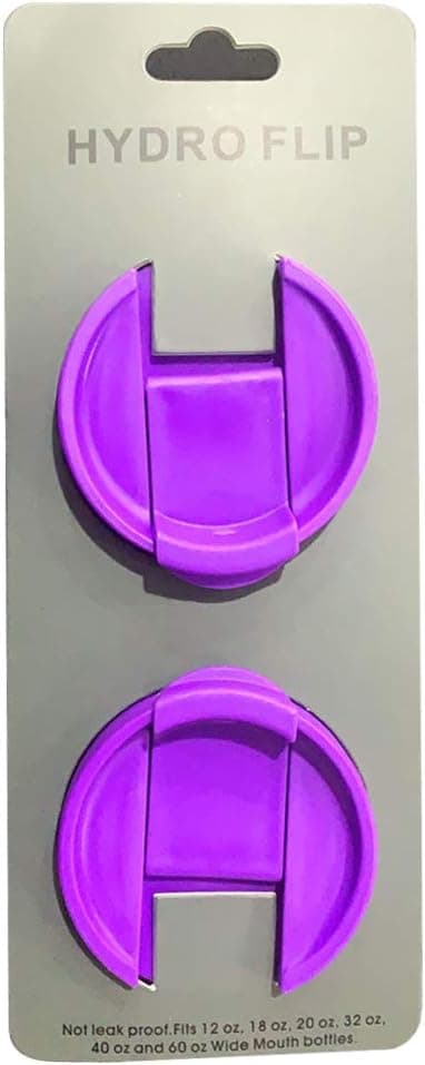 The Mass Wide Mouth Coffee Flip Fit Most Sports Water Bottle (Purple)