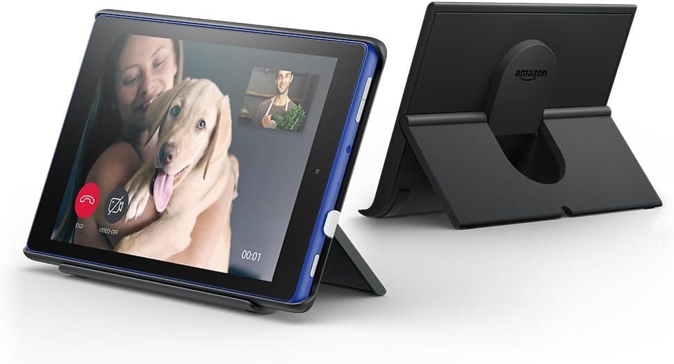 Fire HD 8 Tablet with Alexa, 8” HD Display, 32 GB, Blue – with Special Offers + All-New Show Mode Charging Dock