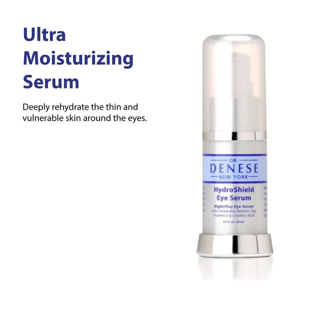 Dr. Denese SkinScience HydroShield Ultra Moisturizing Face Serum Locks In Moisture with Retinol & Ceramides - Reduce Appearance of Wrinkles, Increased Hydration & Tightness - Cruelty-Free - .5oz