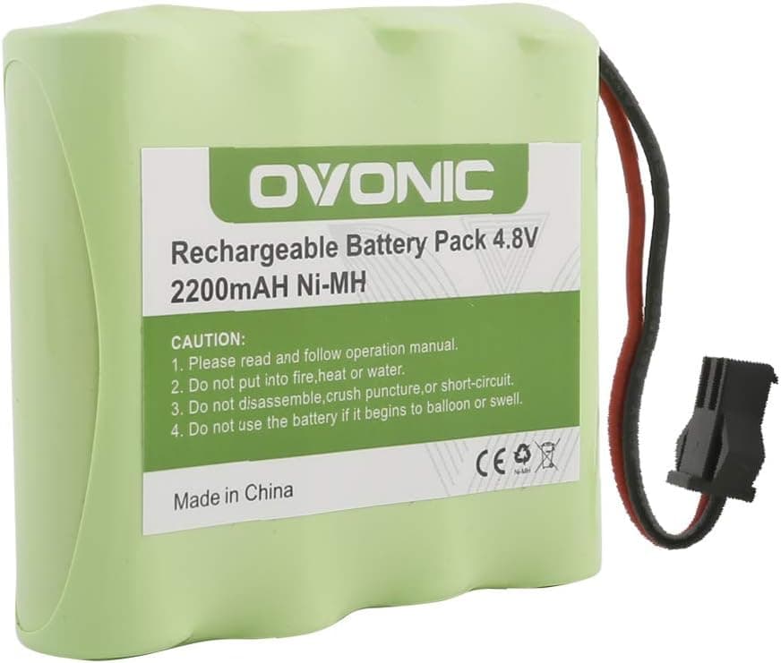 Ovonic 4.8V 2200mAH AA NiMH Rechargeable Battery with SM-2P Plug for RC Vehicle Car Truck Crawler