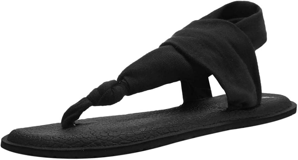 CIOR Women's Yoga Slingback Flip-Flop Sling Thong Sandals Mat Flat Non-Slip Casual Meditation Shoes Casual Slipper for Travelling Beach Pool Party