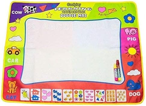 Coolplay 4 Color Children Water Drawing Mat Board & Magic Pen Doodle Kids Educational Toy Gift 31.5" x 23.62"