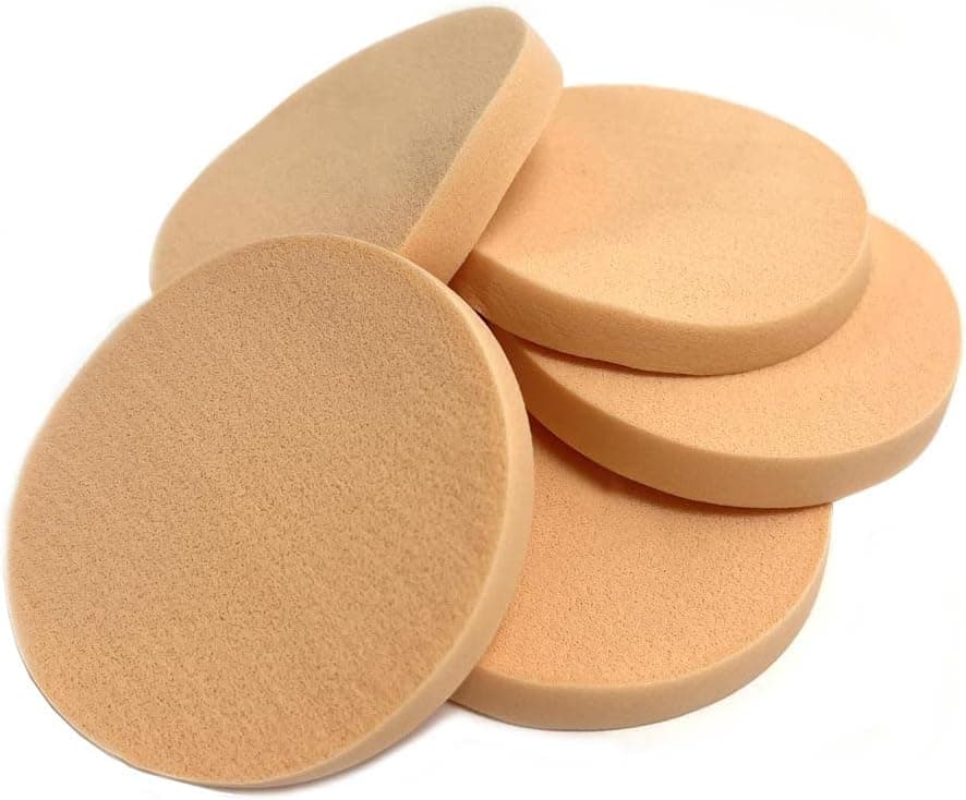 25 Pc Cosmetic Sponge Round Pads Beauty Foam Make Up Applicator Foundation Blend
