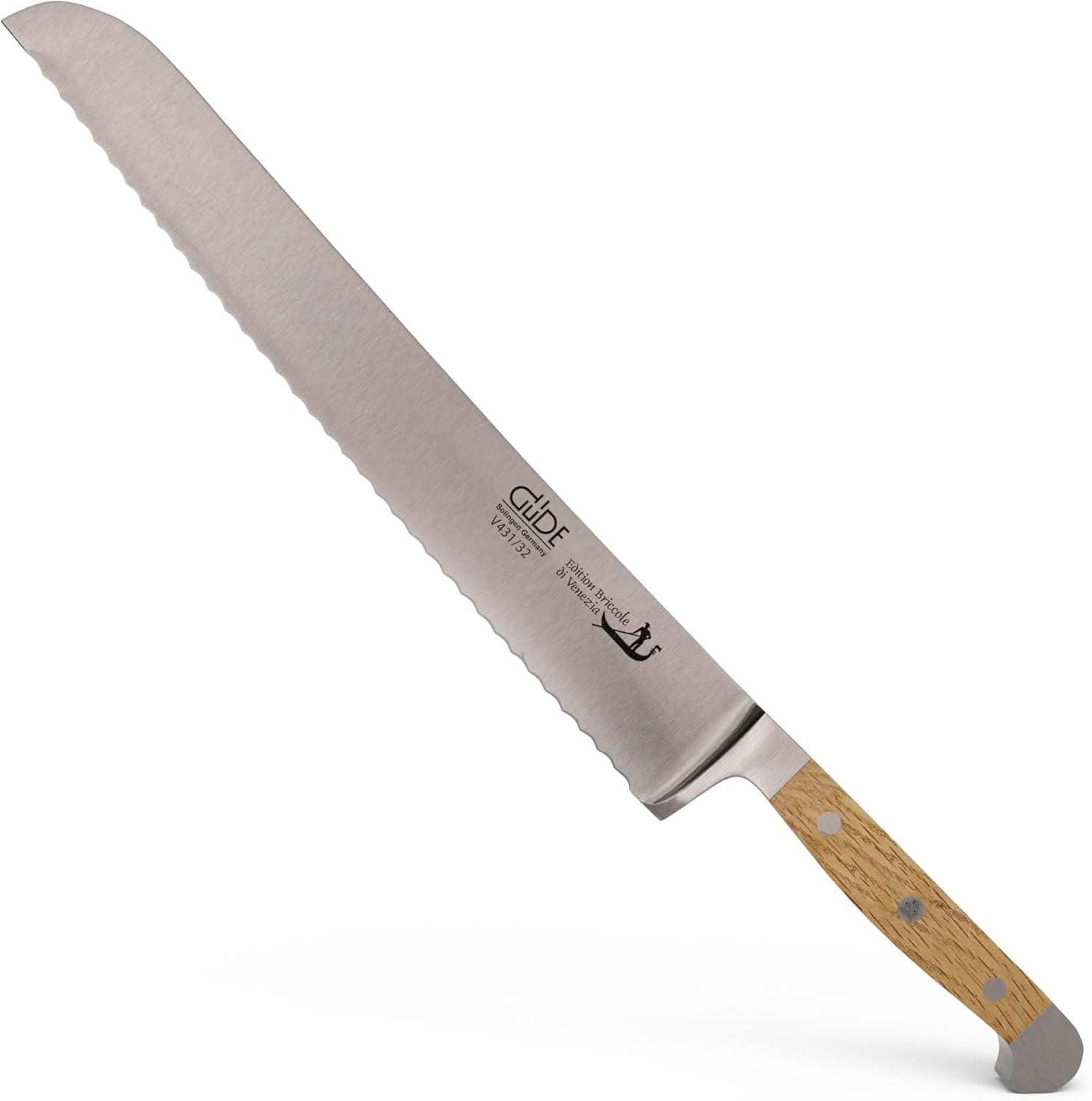 Güde Briccole di Venezia - 12" Franz Güde Bread Knife - Made from rare Venetian Gondola posts.