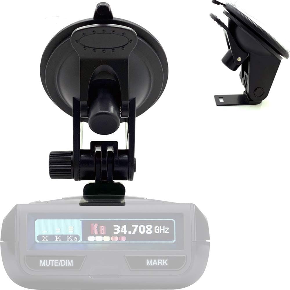 ChargerCity Car Truck Windshield Super Suction Cup Mount for UNIDEN R1 R2 R3 R4 DFR3 DFR6 DFR7 DFR8 DFR9 Radar Detector (not for Models not listesd)