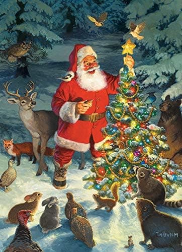 Cobble Hill 1000 Piece Puzzle - Santa's Tree - Sample Poster Included