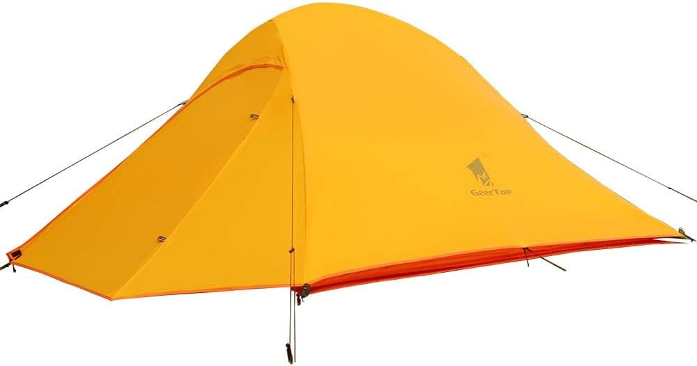 GEERTOP 2 Person 3-4 Season Backpacking Tent Waterproof Lightweight Outdoor Dome Camping Tent for Hiking Mountaineering Travel Family