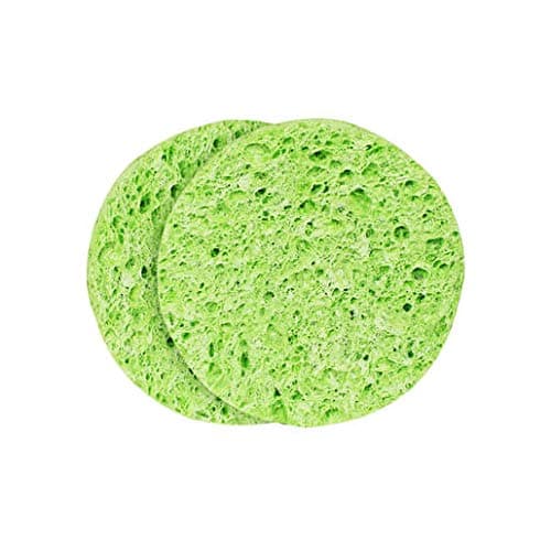 Compressed Cellulose Face Sponges (100, Green Round)