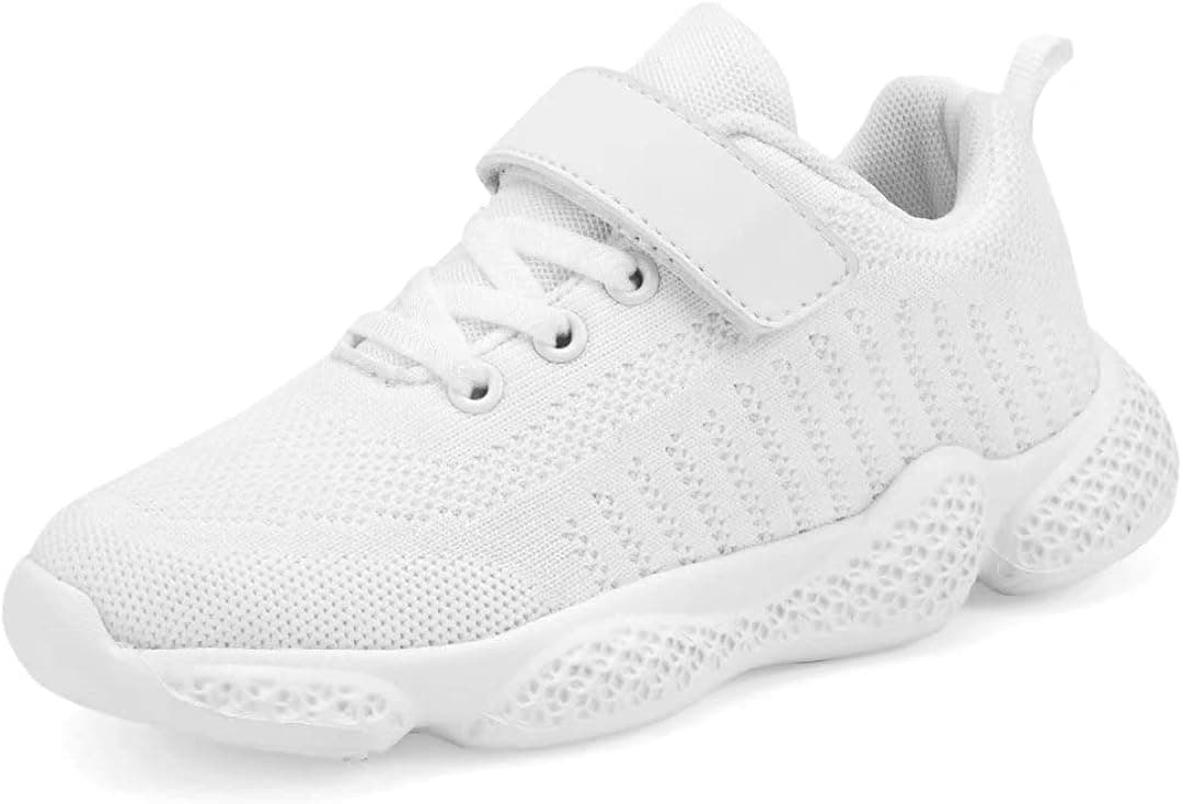 YAVY Kids Sneakers Boy Tennis Shoes Girls Fashion Running Shoes Lightweight Walking Shoes