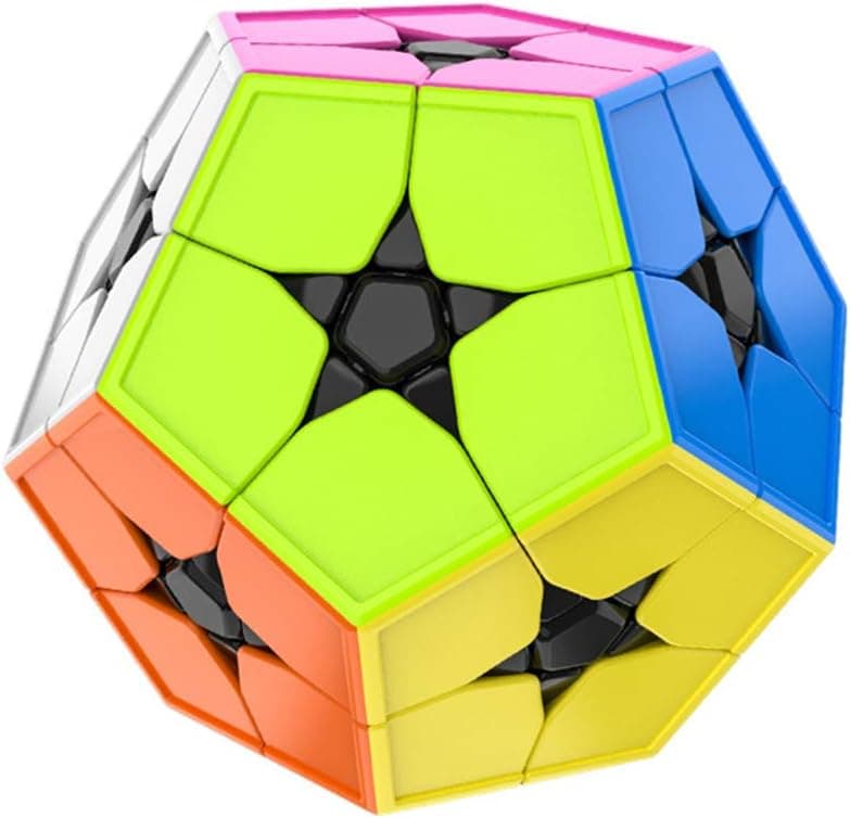 BOOBI Pentagonal 2x2 Magic Cube Stickerless Beginner Entry Level Dodecahedron Rubiks Puzzle Toy