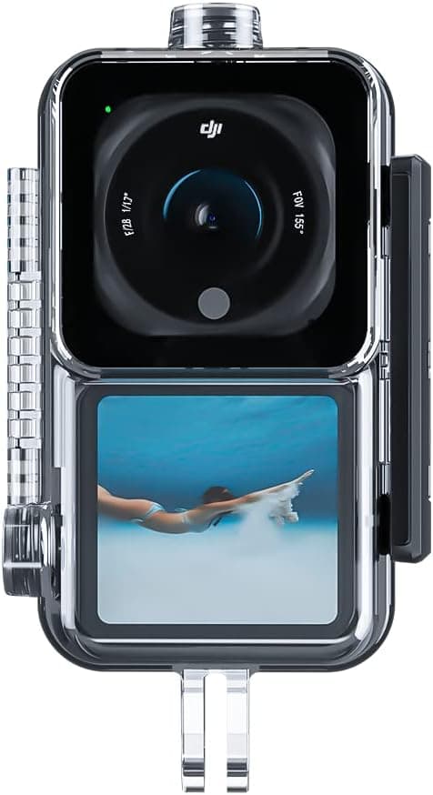 Behorse Waterproof Case for DJI Action 2 Dual-Screen Combo Housing Case 147Ft Diving Housing Case Protective Shell