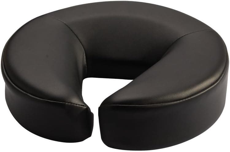 Ultra Soft Spa Massage Table Chair Crescent Face Rest Neck Head Pillow Cushion (Black)