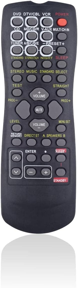 JISOWA Replacement Remote Control Universal for Yamaha RX-V350 RAV300 WA22030 RX-V640 RAV309 WG50310 RX-V740 RAV246 WA16410 HTR-5630 HTR-5660 HTR-5730 HTR-5830 HTR-5940 YHT-150 YHT-550 AV Receiver