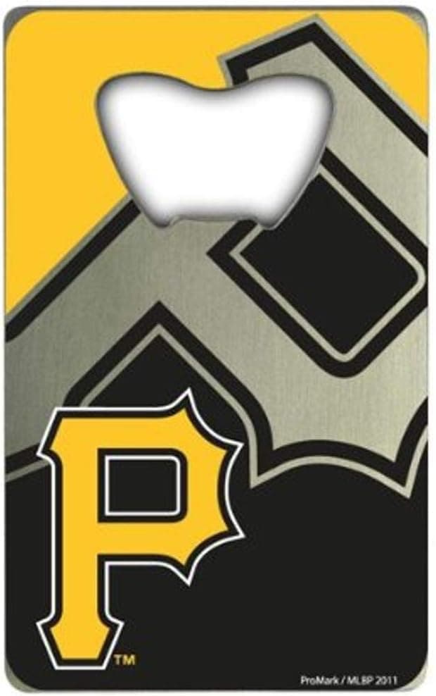 FANMATS 62538 Pittsburgh Pirates Credit Card Style Bottle Opener - 2” x 3.25