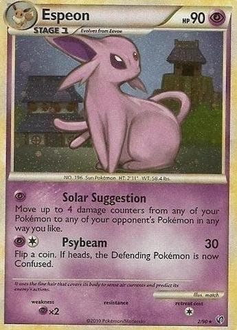 Pokemon - Espeon (2/90) - HS Undaunted - Holo