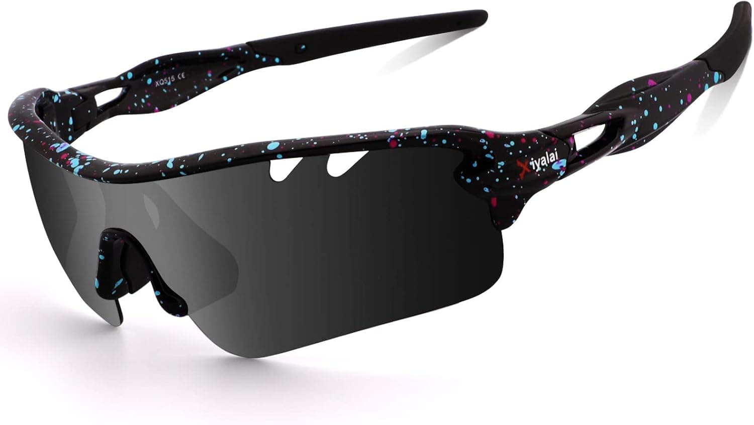 Xiyalai Sports Sunglasses Polarized Cycling Sunglasses for Men Women for Biking Fishing Baseball Sunglasses