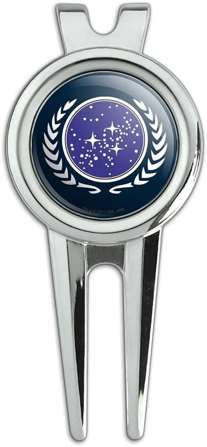 GRAPHICS & MORE Star Trek United Federation of Planets Logo Golf Divot Repair Tool and Ball Marker