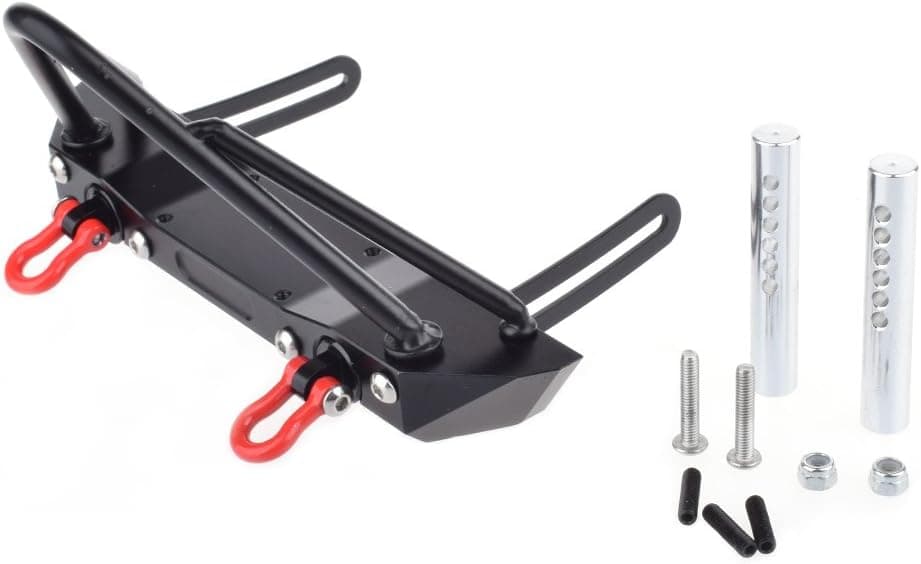 1/10 Scale Front Bumper with Shackles for 1/10 RC Crawler Car Axial SCX10 RC Crawler II D90