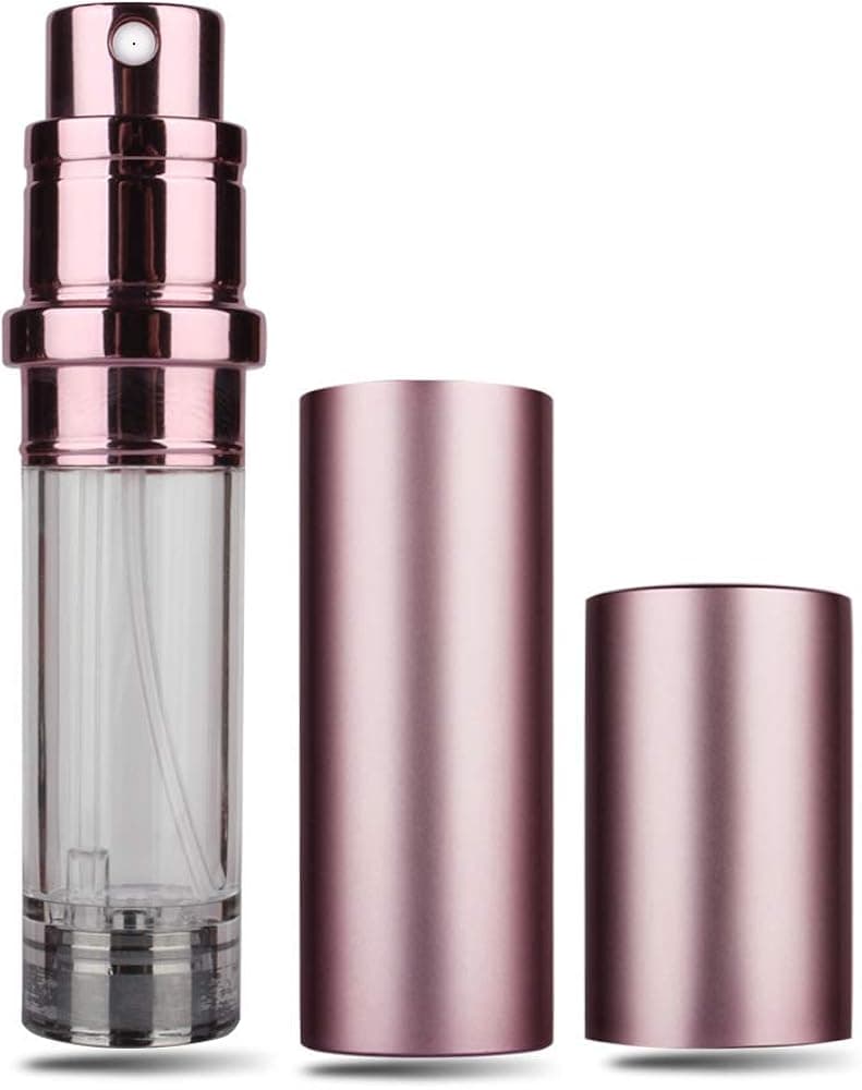 D-LOTUS Perfume Atomizer Bottle Refillable, Travel Cologne Sprayer Atomizer, Portable Mini Scent Pump Case, Refill Perfume Dispenser Container, Empty cologne bottles for Men and Women, 5 ml